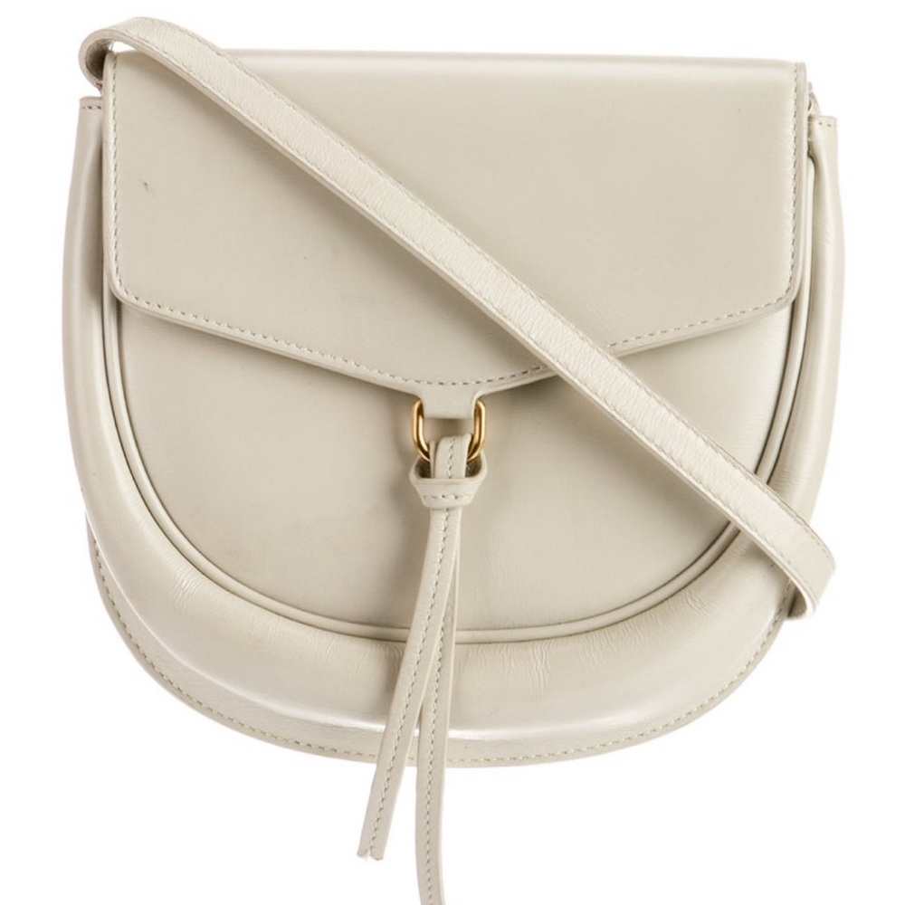 Yves Saint Laurent Cream Leather Datcha